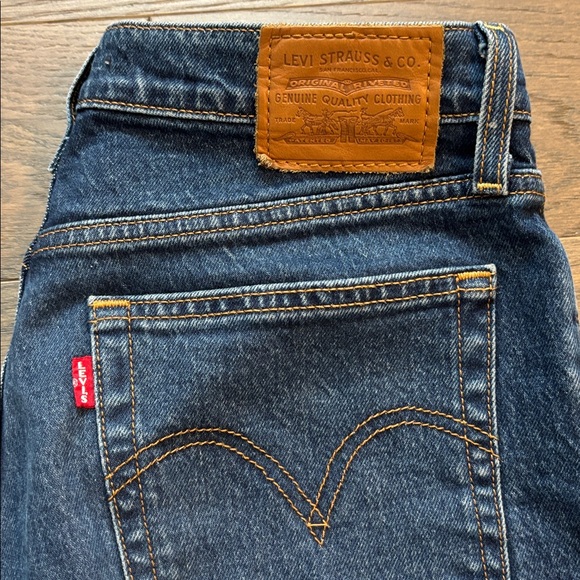 Levi's Wedgie Dark Indigo Straight Jeans - Picture 2 of 7